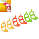 6Pcs Orange Mini Safety Opener Slicer Cutter Lemon Fruit Skin Remover Peeler Hot