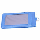 Pu Leather ID Card Holder with 1 ID Window Identity Vertical Style for Work D7S2