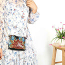 DIY Flower Special Shape Diamond Painting Leather Chain Shoulder Bag Clutch