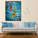 Painting By Numbers Kit DIY Fish Digital Canvas Wall Art Picture Home Decor