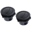 70mm ABS Car RV ATV A/C Vent Air Outlet Rotating Interior Round Ceiling Parts x2