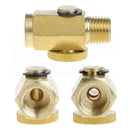 1/4'' NPT Inline Regulator Solid Brass Compressed Air Valve Pressure Tackle