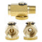 1/4'' NPT Inline Regulator Solid Brass Compressed Air Valve Pressure Tackle