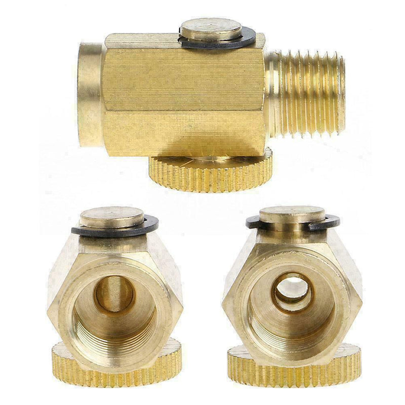 1/4'' NPT Inline Regulator Solid Brass Compressed Air Valve Pressure Tackle