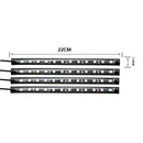 12 Led Car Foot Lamp Ambient Lamp with Usb/Wireless Remote/Music Control/Mu F2T2