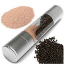 Stainless Steel 2 in 1 Pepper Salt Grinder Manual Muller Spice Shaker Supply