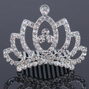 Kids Girls Princess Hair Comb Party Crown Headband Crystal Hair Accessory OZ