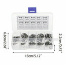 200Pcs Stainless Steel E Clip Washer Assortment Kit Circlip Retaining Ring