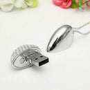 8GB USB 2.0 Memory Stick Data Memory Stick Flash Drive heart Pendant