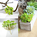 Green Artificial Succulent Plant Mini Faux Potted Plants Home Hotel Decror