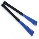 Generic 1 Pair Jazz Drum Brushes Retractable Drum Sticks 32cm black/blue B2H8