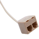 2 Pcs 6P4C RJ11 Male to 2x Female Splitter Tele pone Connector Adapter I4J3