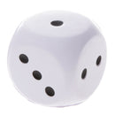 Sponge Dice Foam Dot Dice Children Playing Dice for Math Teaching White