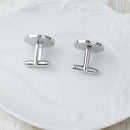 Beauty Blue Alloy Men's Wedding Party Gift Shirt Cuff Links Cufflinks Business