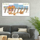 5pcs 5D DIY Full Drill Diamond Painting Beach Cross Stitch Kits Home Wall Decor