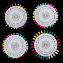 120x Flower Heart Scarf Shawl Pin Hijab Safety Pin Snag-Free Fashion Jewelry