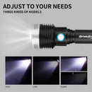 L2 LED Portable Outdoor Hiking Aluminum Alloy Flashlight USB Rechargeable