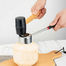Stainless Steel Coconut Shell Opener Puncher Tool Hammer Kit Kitchen Gadget