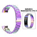 Strap Bracelet Stainless Steel Wristband for Huawei Band 4 Pro (Colorful) A