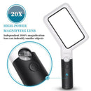Magnifier ,Handheld Magnifier with Led ,Dimmable Magnifying Glasses for Rea N5Q4