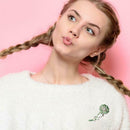 Creative Animal Brooch Pin Crystal Jacket Denim Badge Child Gift (Style 1) A