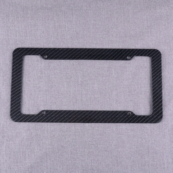 2pcs Carbon Fiber Style License Number Plate Surround Frame fit for Most US SUV