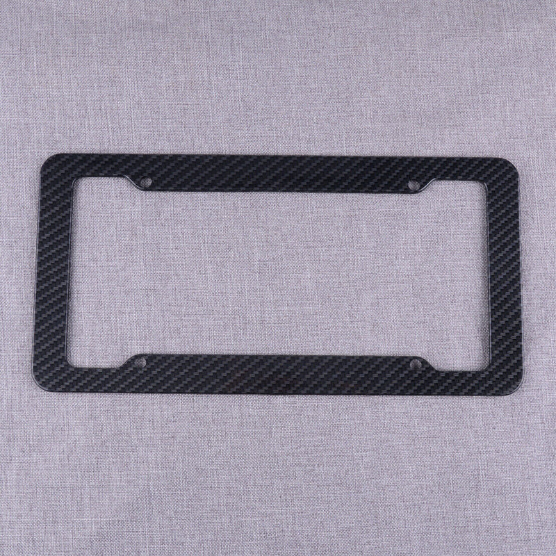 2pcs Carbon Fiber Style License Number Plate Surround Frame fit for Most US SUV