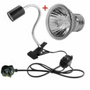 Reptile Pet Heating Light Clamp Lamp Holder UVA+UVB Bulb With Clip Aquarium Lamp