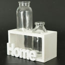 Tabletop Glass Terrarium for Hydroponics Plants Home Decor-White