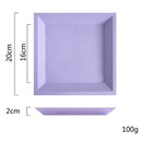 Dessert Tray Dish Serving Plate Saucer Tea Serving Tray Purple Square(large)
