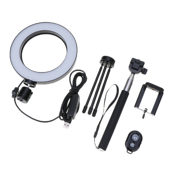 6inch LED Ring Light with Tripod Stand Holder Remote for Video Photography