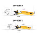 10-19/13-24Mm New Universal Key Pipe Wrench Open End Spanner Set 65 Mangane