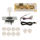 Arcade DIY Kits USB Encoder with PC Joystick 5 Pin + 10 Push Buttons White