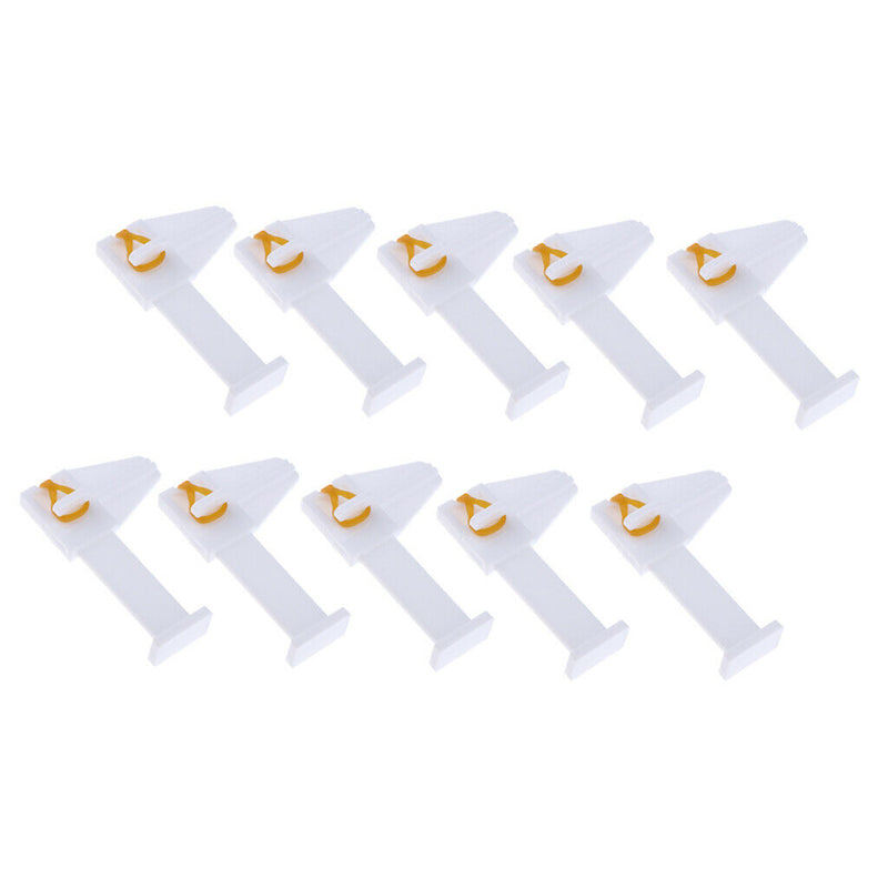 10pcs/set Plastic Nail Repair Clip Nail Tips Reshape Tool Nail Pincher White