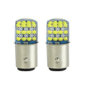 2x 1157 Strobe Flashing 24SMD LED Car Brake Turn Signal Light Bulbs (White)