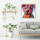 5D DIY Full Drill Square Diamond Painting Color Dog Cross Stitch Embroidery