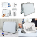 Universal Dry Erase Board, 30x40cm, White, Aluminum Alloy Frame, Foladable