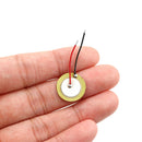 10x Piezoelectric Piezo Ceramic Wafer Plate Dia 15mm For Buzzer Loudspeaker   Z