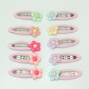 Hot Cute Girl Hairdressing Plain Prong Hair Clip Pin Pinch Assorted Color 10 Pcs