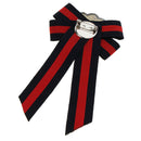3pcs Striped Fabric Brooch Pin Necktie Pre-tied for Lady Women Shirt Decor