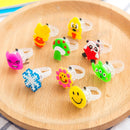 Kids Christmas Festival Electronic Glitter Shiny Finger Decor Rings Supply