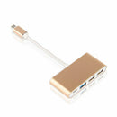 3 IN1 USB 3.1 Type-C to USB 3.0 HUB USB-C Charging Port Connecting Adapter  F9X9