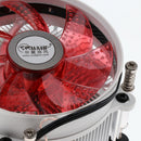 Hydraulic CPU Cooler Fans 9cm Heatsink Radiator for Intel, LGA 775/1150/1151 Red