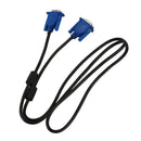 Black Blue VGA 15 pins Male to Male Plug Cable Computer Monitor Wire Cable  B7Y2