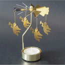 2pcs Rotating Candle Holder Mood Light Holder Indoor Home Desktop Decoration