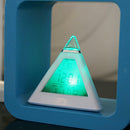 LED Pyramid 7 Colour Changing Digital Clock with Date Alarm & Temperature