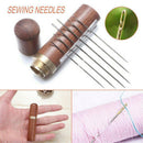 12PCS Self-Threading Sewing Needles - ASSORTED SIZES - EASY THREAD - Big Eye Set