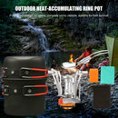 Portable Cooking Tool Camping Automatic Ignition Canister Stove Pot (1 Set) A
