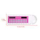 10cm Ruler Mini Digital Calculator 2 in 1 Kid Stationery School Office Gifts New