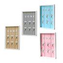 Beige INS Scandinavian Style Wall Decoration Handmade Wooden "HOME" Key Box